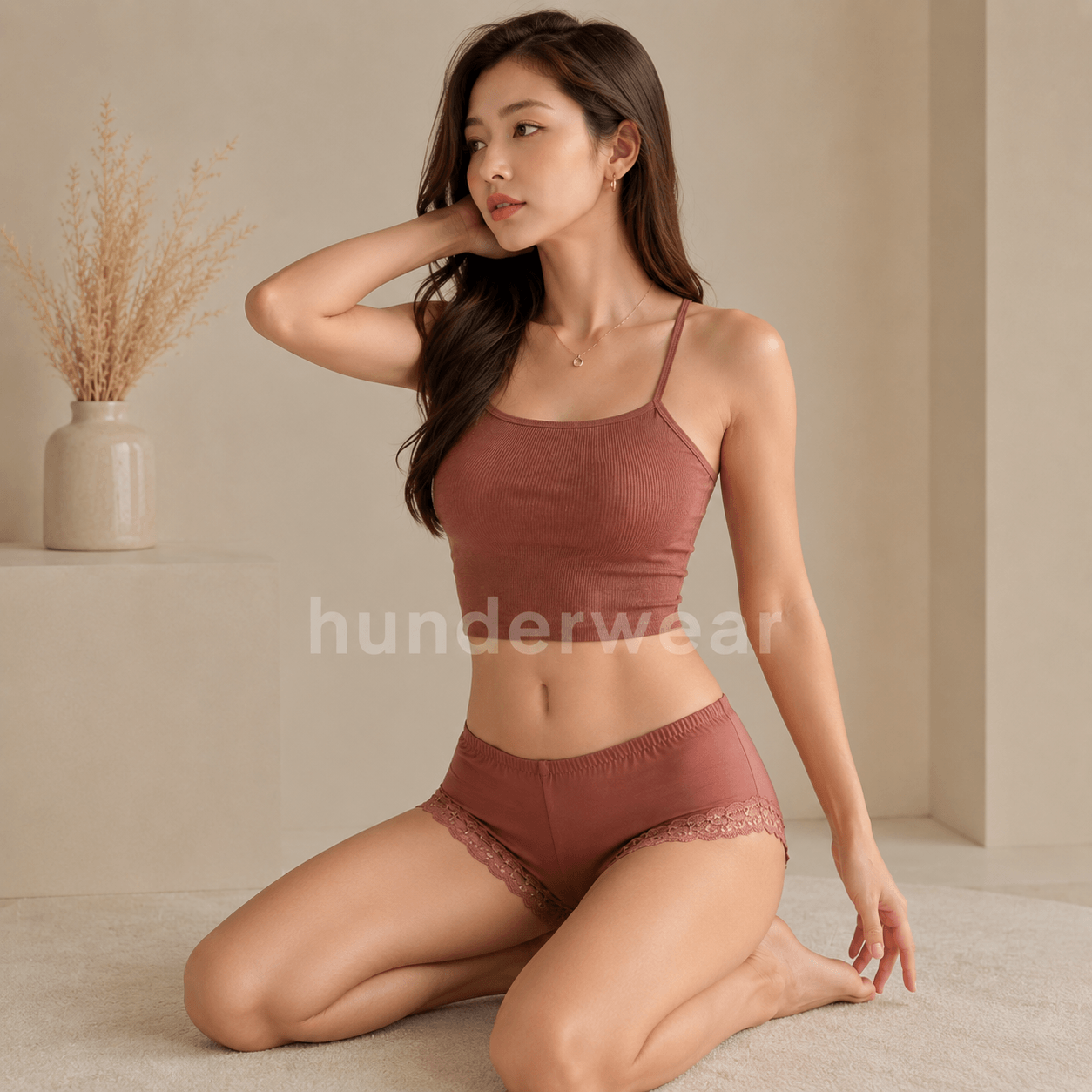 Celana Dalam Wanita Polos Model Boxer Plum